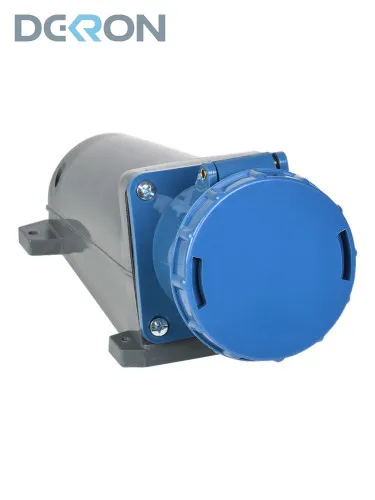 картинка Розетка стационарная 133 2P+PE 63А 200-250В IP54 DEKRON 
