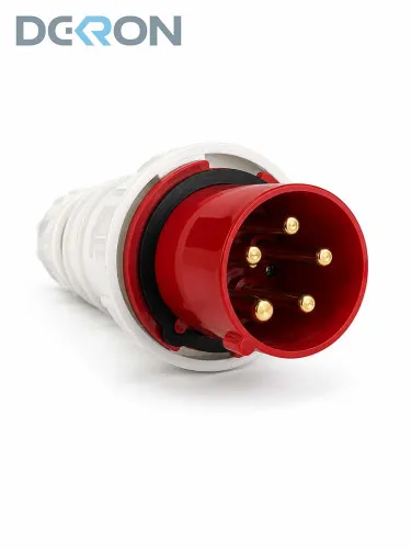 картинка Вилка переносная 045 125А-6ч/200/346-240/415В 3P+PE+N IP67 DEKRON 