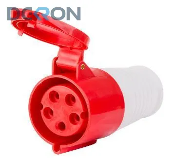 картинка Розетка переносная 235 3Р+РЕ+N, 63А, 380В IP54 DEKRON 