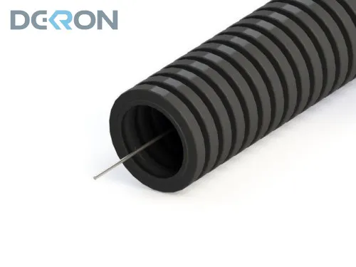 картинка Труба ПНД гофрированная с зондом D20мм.  (10м/уп) Черный DEKRON 