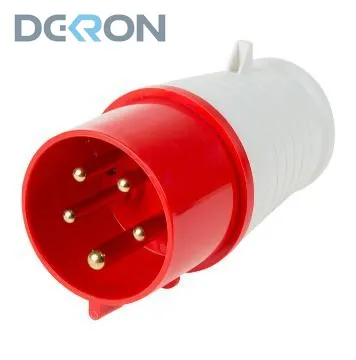 картинка Вилка переносная 025 3Р+РЕ+N, 32А, 415В IP44 DEKRON 