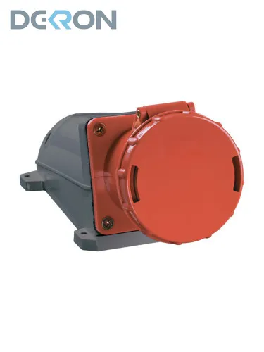картинка Розетка стационарная 134 3Р+РЕ 63А 380-415В IP54 DEKRON 