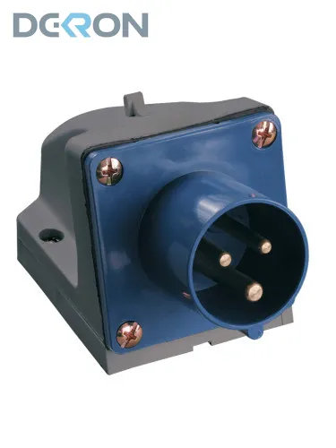 картинка Вилка стационарная 513 2P+PE 16А 200-250В IP44 DEKRON 