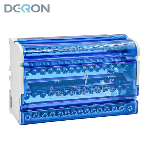 картинка Шины на DIN-рейку в корпусе (кросс-модуль) 4х15 3L+PEN 