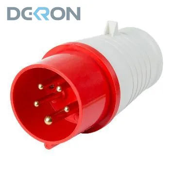 картинка Вилка переносная 015 3Р+РЕ+N, 16А, 415В IP44 DEKRON 
