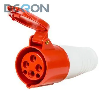 картинка Розетка переносная 214 3Р+РЕ, 16А, 380В IP44 DEKRON 