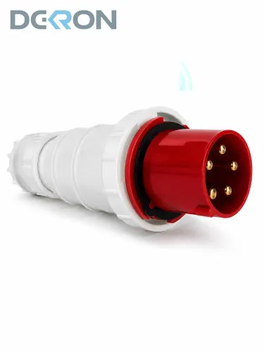 картинка Вилка переносная 045 125А-6ч/200/346-240/415В 3P+PE+N IP67 DEKRON 