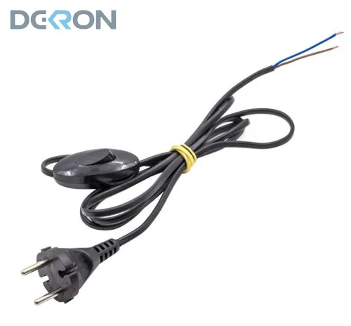 картинка Шнур ШБ для Бра ШВВП 2*0,75 (6А) 5м. черн. DEKRON 