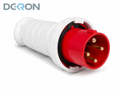картинка Вилка переносная 034 3Р+РЕ 63А 380-415В IP54 DEKRON 