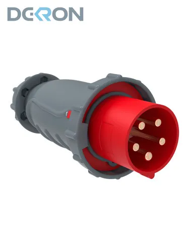 картинка Вилка переносная 045 125А-6ч/200/346-240/415В 3P+PE+N IP67 DEKRON 