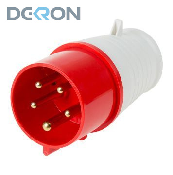 картинка Вилка переносная 025 3Р+РЕ+N, 32А, 415В IP44 DEKRON 
