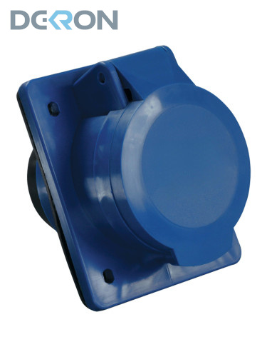 картинка Розетка встраиваемая 423 2Р+Е 32А 200-250В IP44 DEKRON 