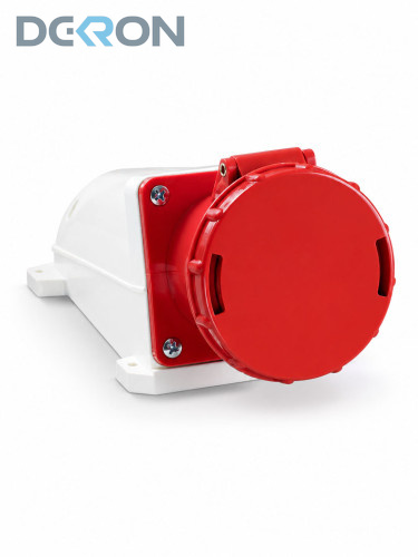 картинка Розетка стационарная 134 3Р+РЕ 63А 380-415В IP54 DEKRON 