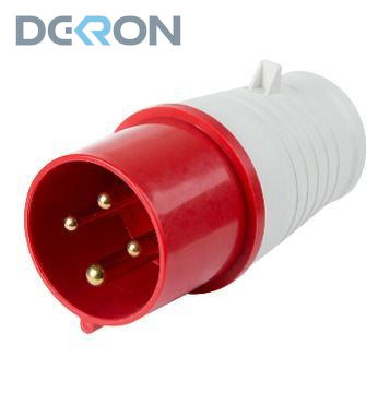 картинка Вилка переносная 024 3Р+РЕ, 32А, 415В IP44 DEKRON 