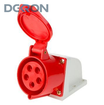 картинка Розетка стационарная 125 3Р+РЕ+N, 32А, 415В IP44 DEKRON 