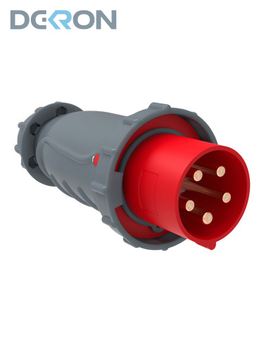 картинка Вилка переносная 045 125А-6ч/200/346-240/415В 3P+PE+N IP67 DEKRON 