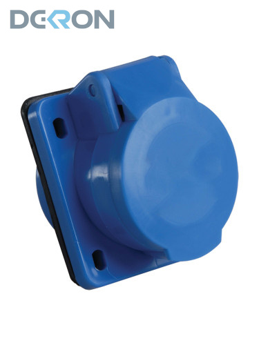картинка Розетка встраиваемая 413 2Р+Е 16А 200-250В IP44 DEKRON 