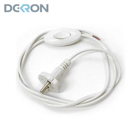 картинка Шнур ШБ для Бра ШВВП 2*0,75 (6А) 1,5м. DEKRON 