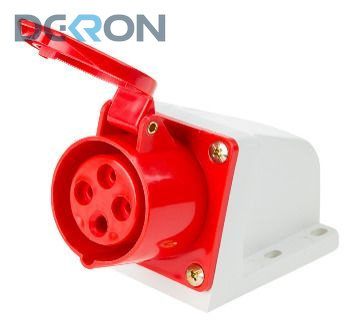 картинка Розетка стационарная 114 3Р+РЕ, 16А, 415В IP44 DEKRON 